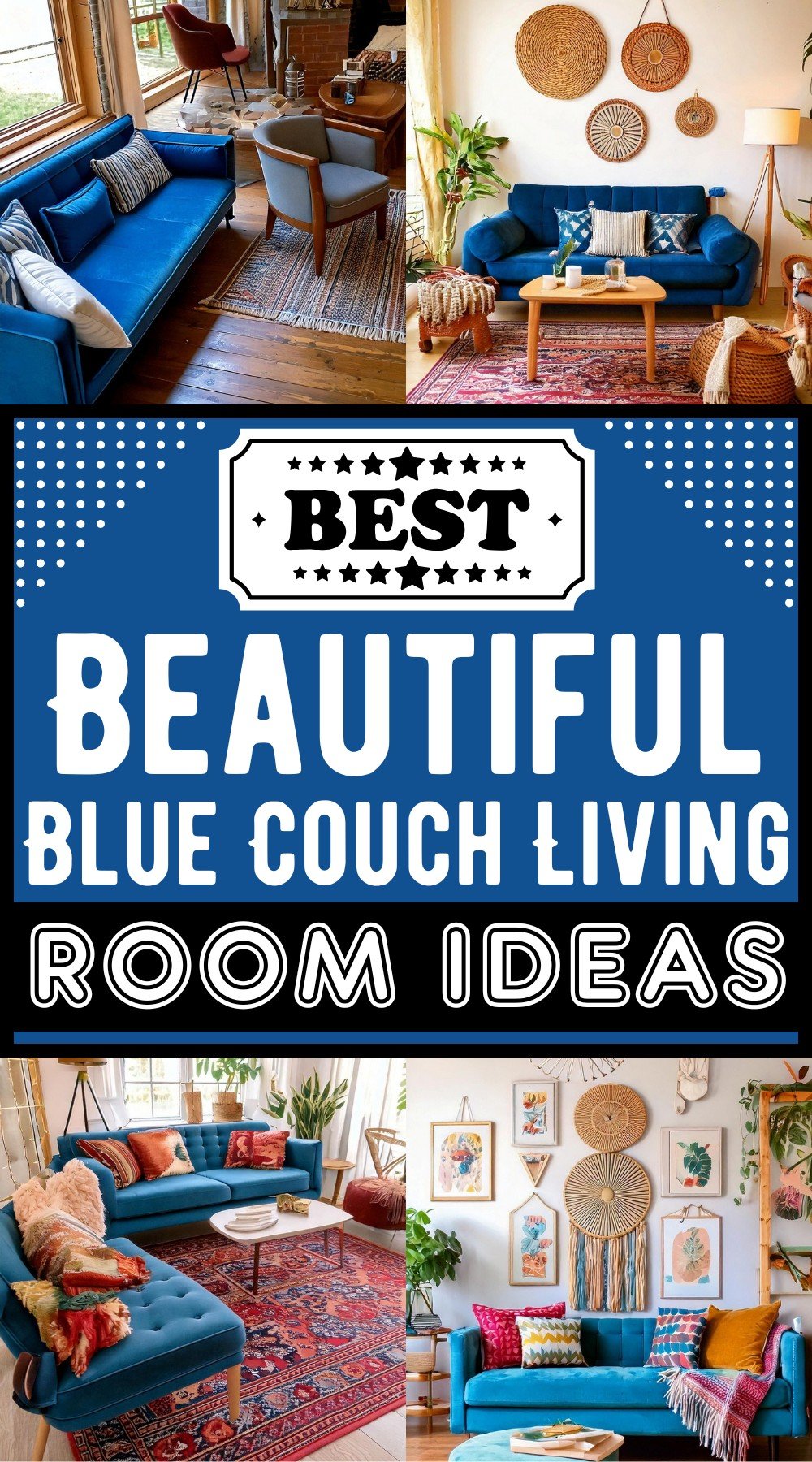 Beautiful Blue Couch Living Room Ideas