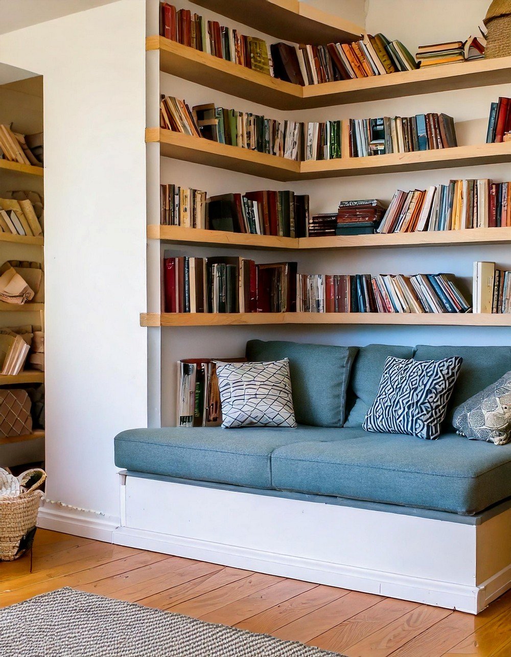 Built-In Bookshelf Nook for Cozy Reading