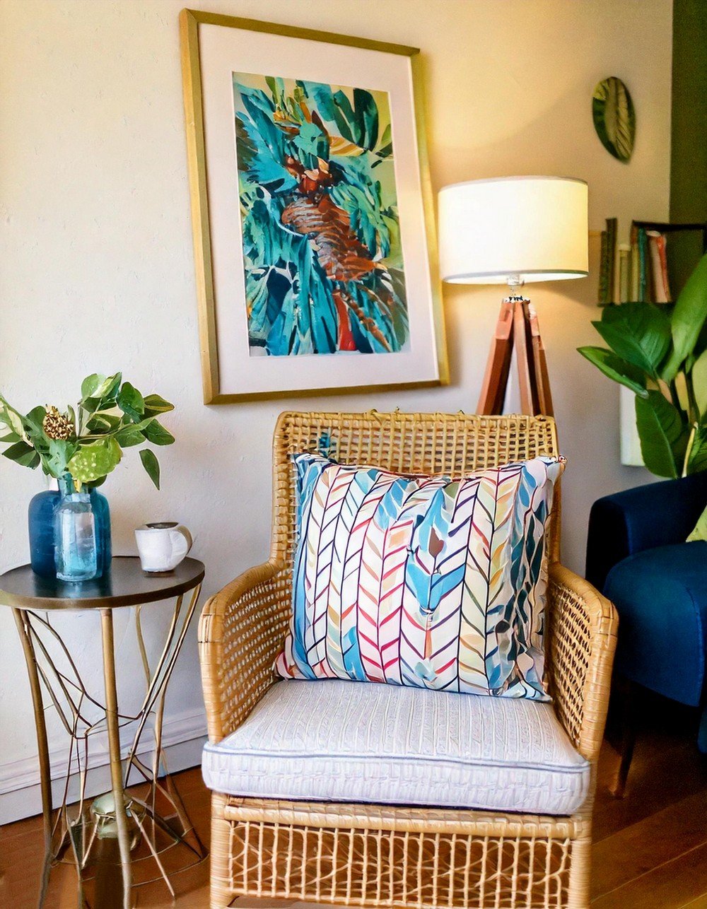 Cozy Reading Nook with Accent Chair