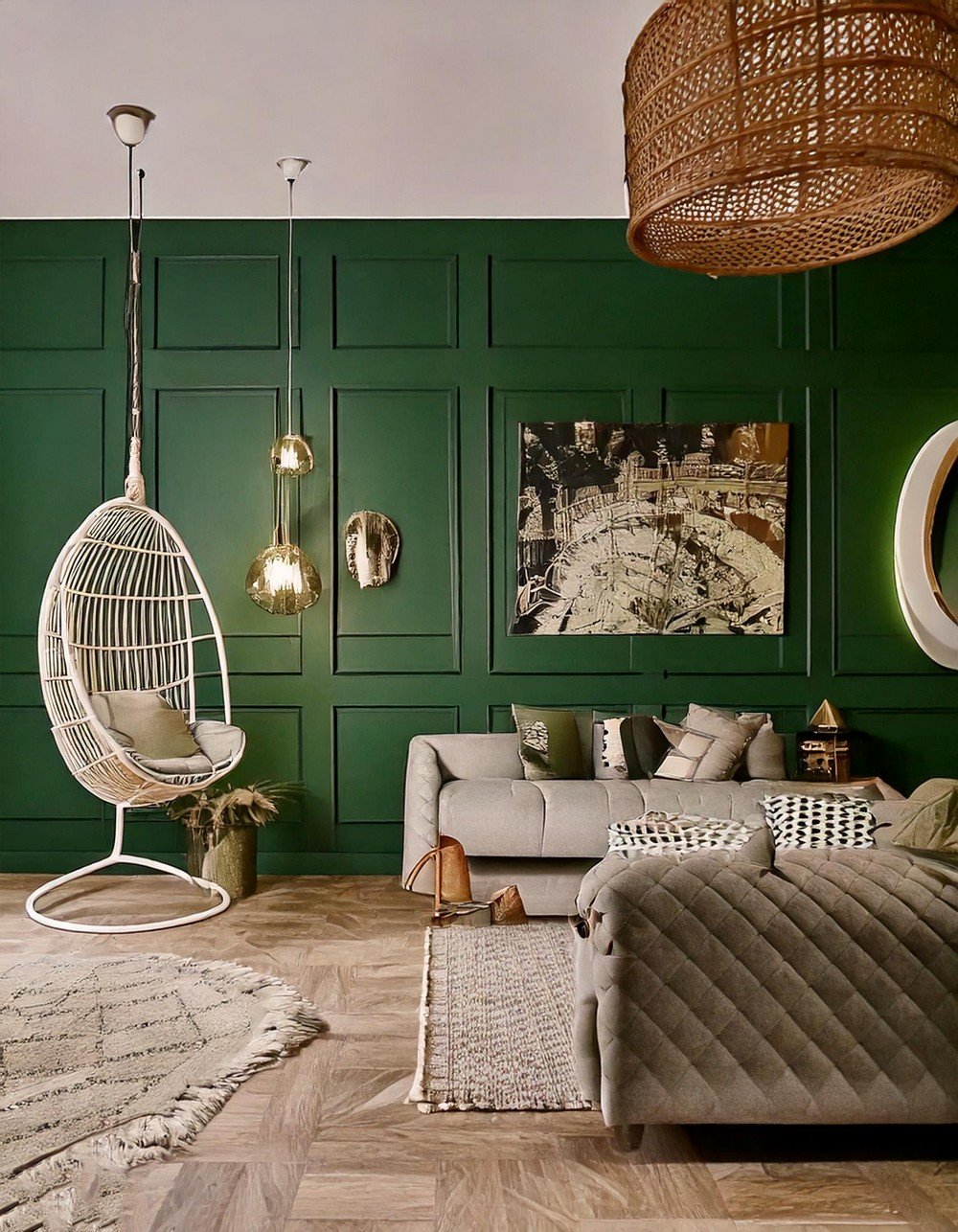 Deep Green Modern Elegance