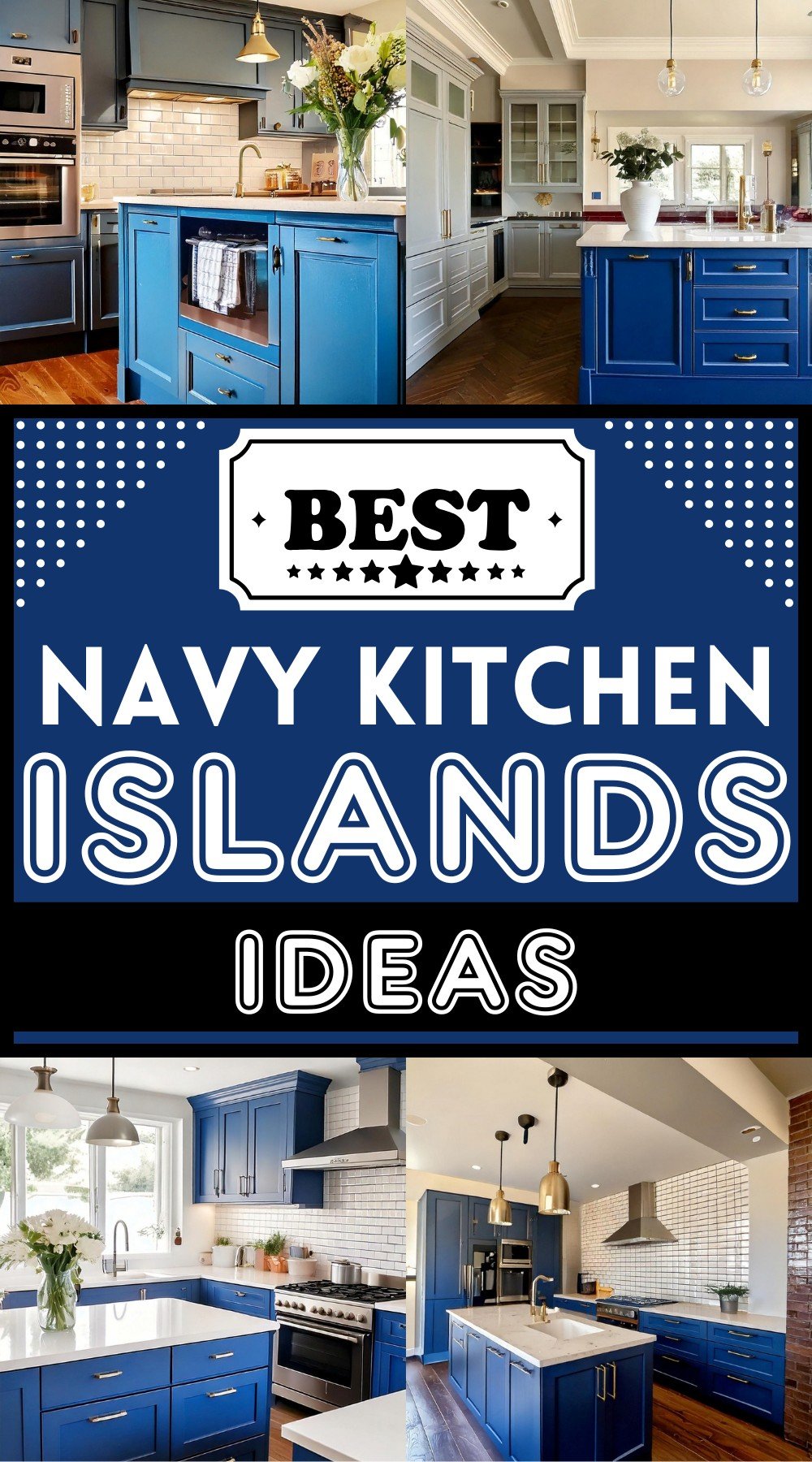 Navy Kitchen Islands Ideas