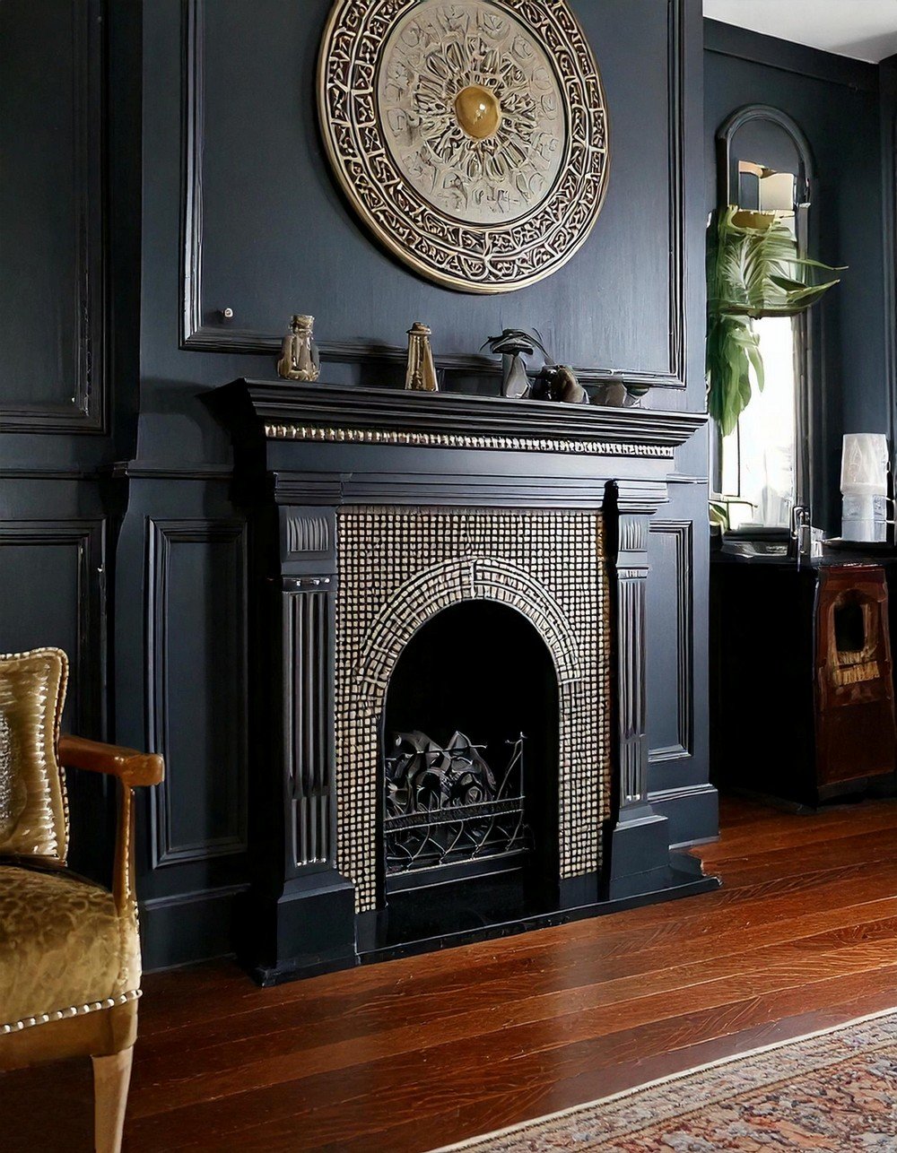 Ornate Tiles In A Dramatic Frame