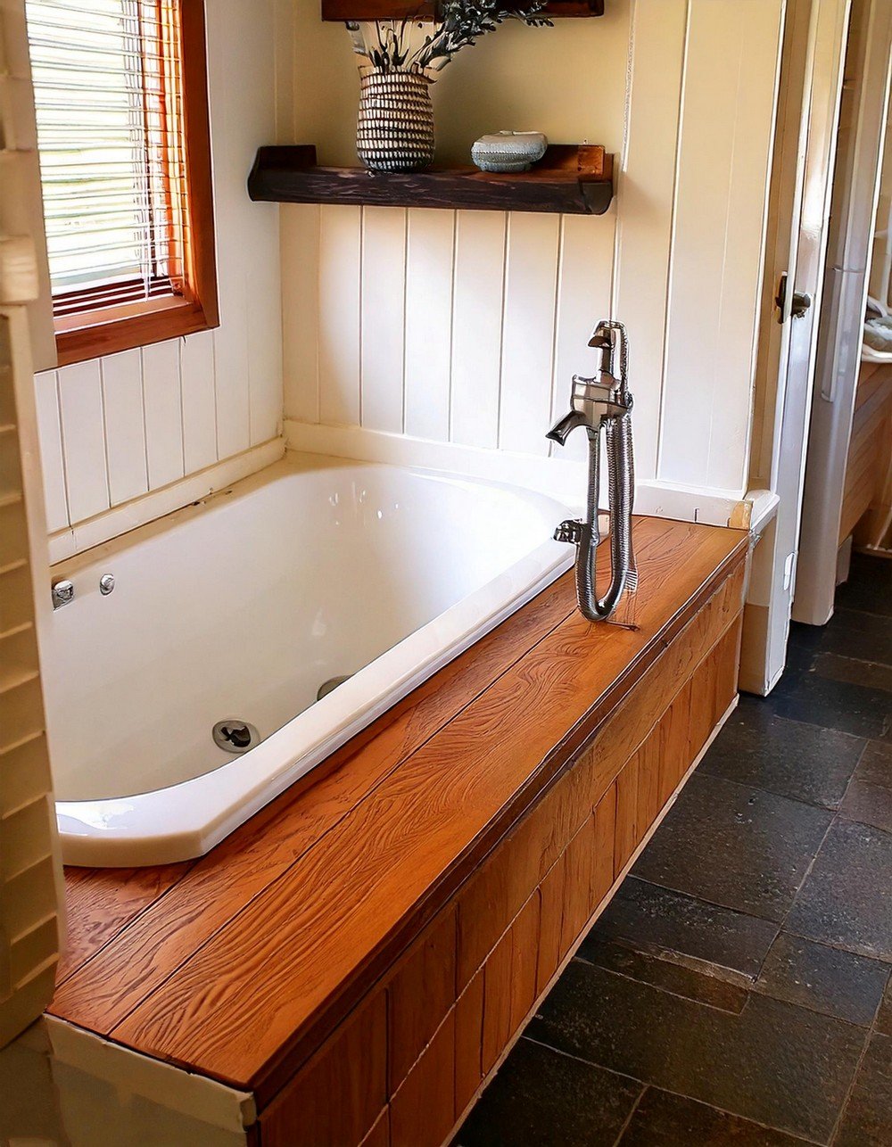 Rustic Modern Tub Ledge