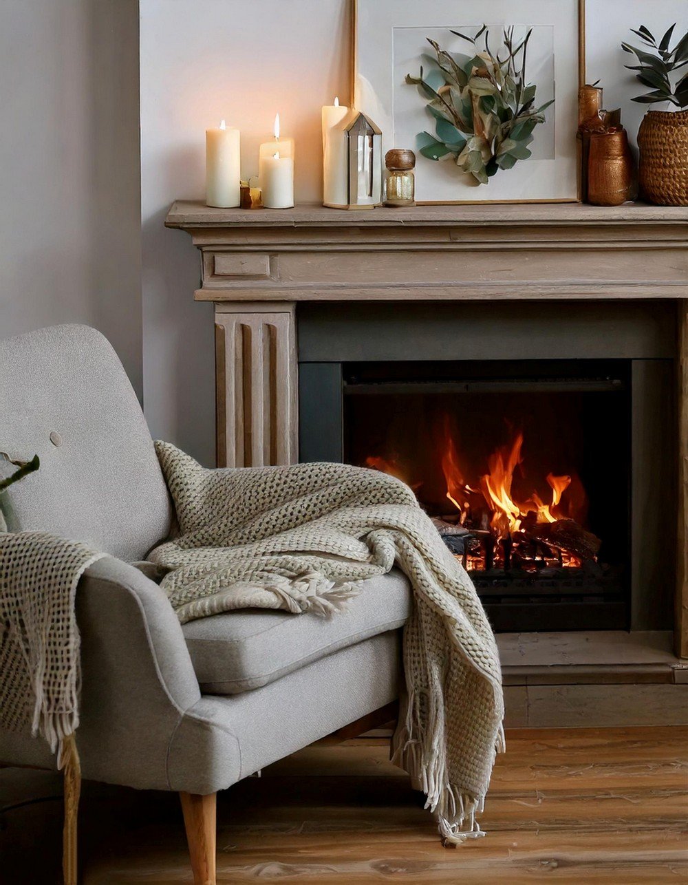 Soft Serenity Warm Fireside Comfort