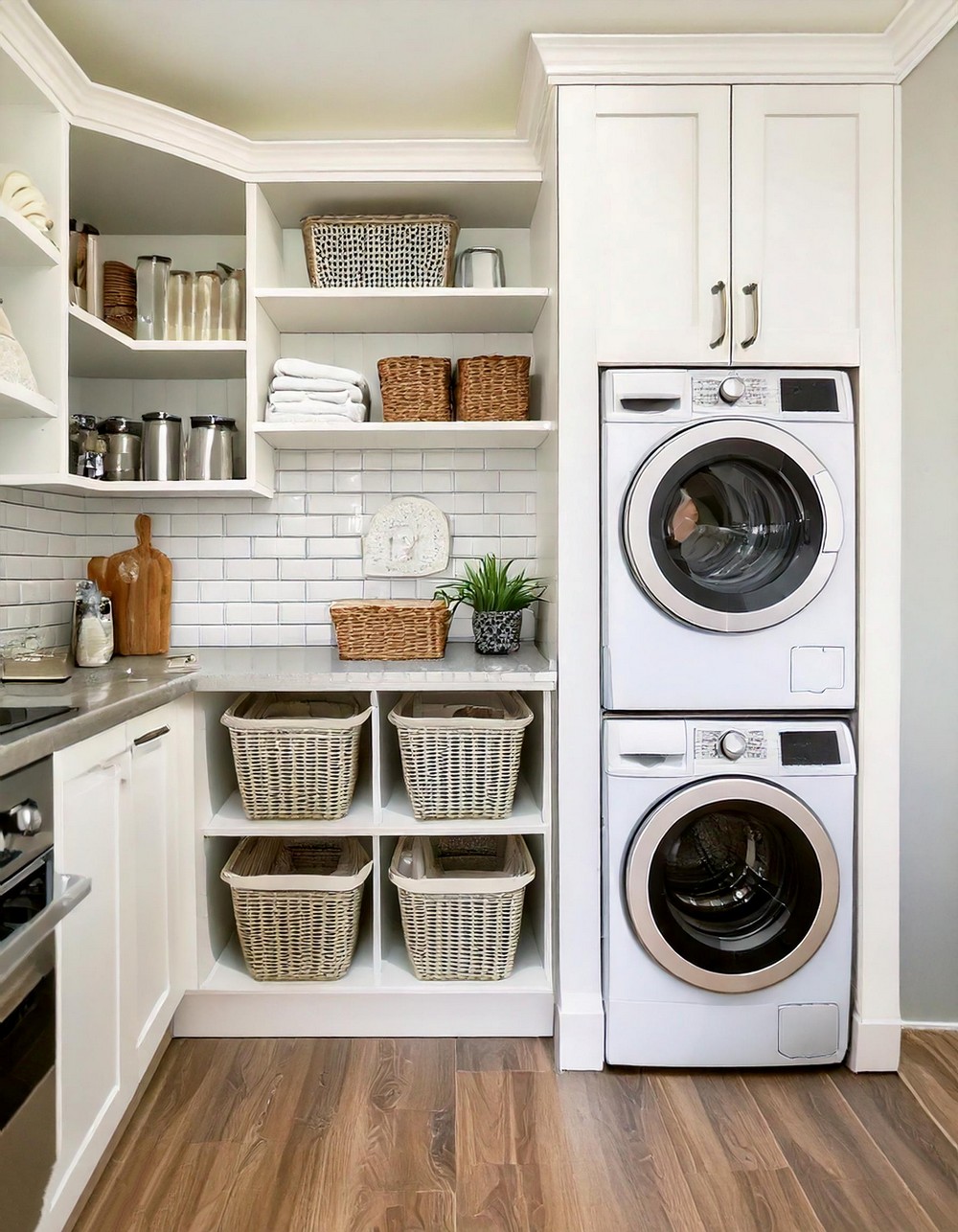 Streamlined Laundry Room Storage