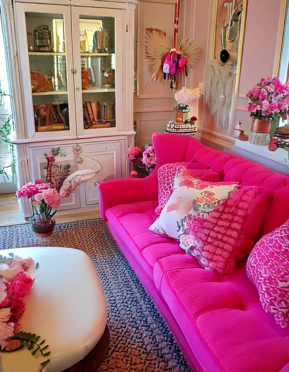 Vintage Charm Meets Modern Pink